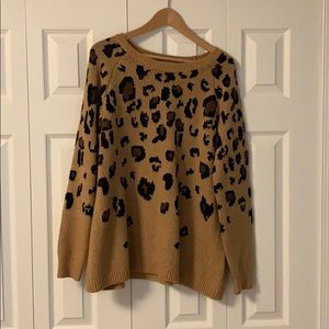 Cheetah print sweater